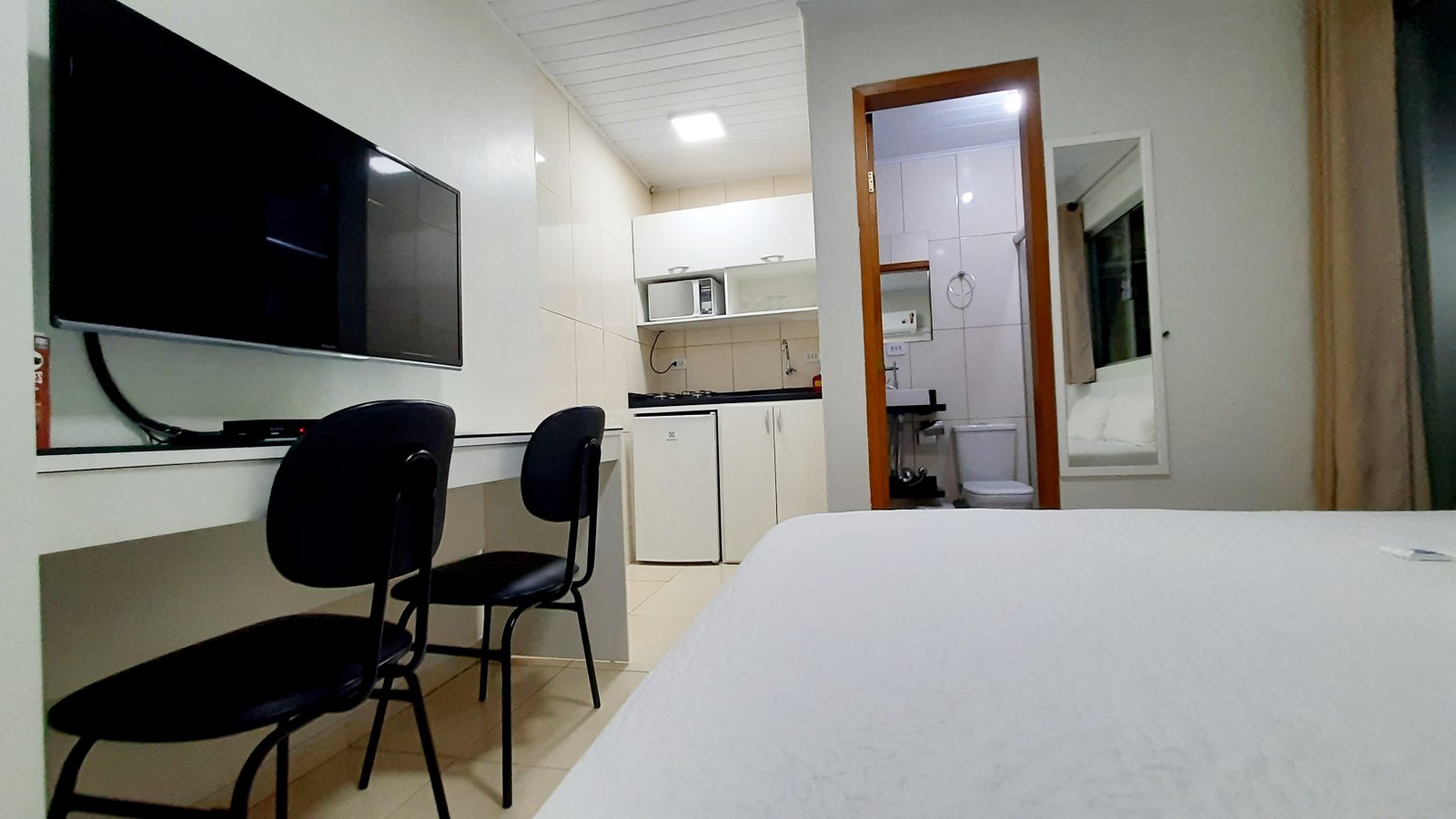 Cozinha equipada da hospedagem
